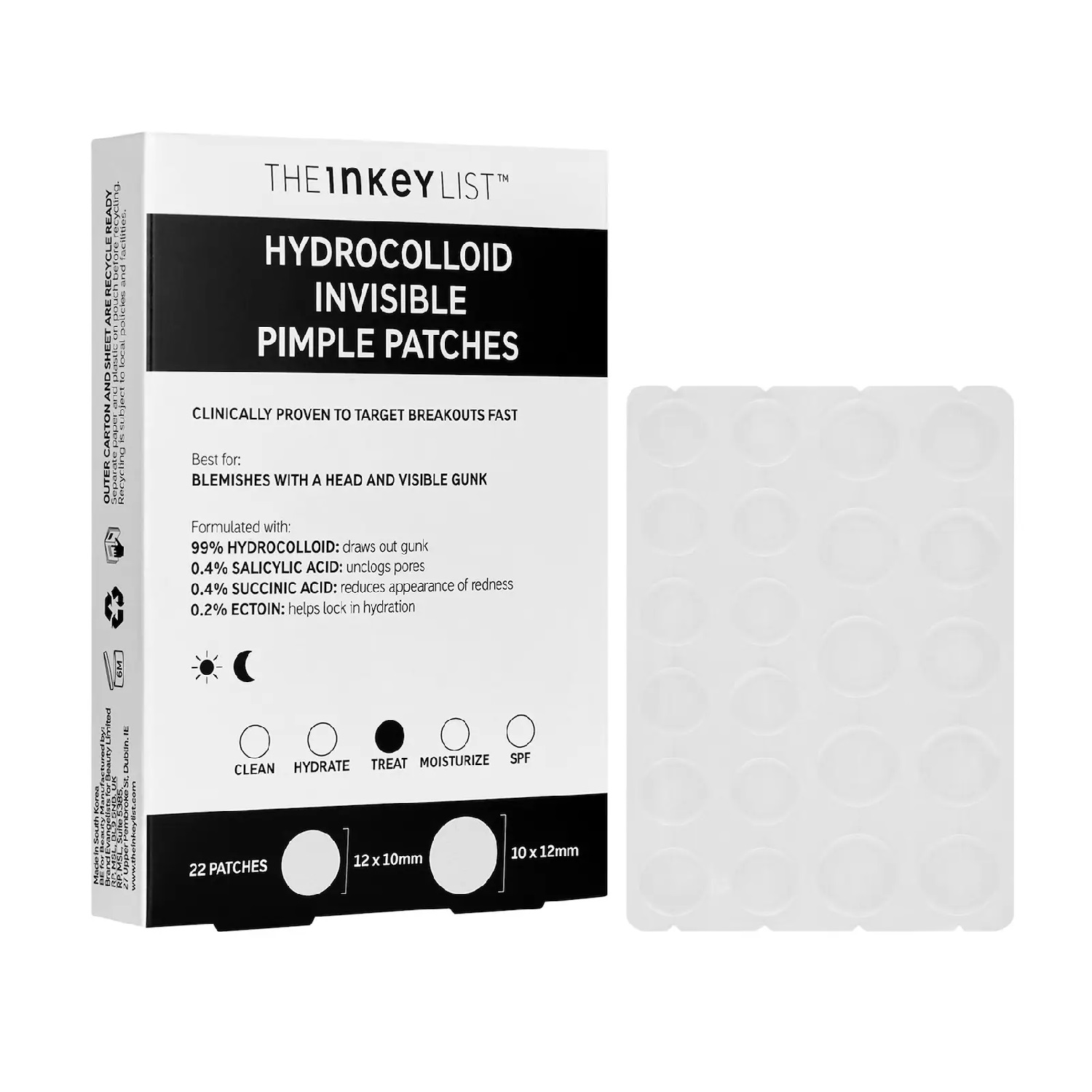 HYDROCOLLOID INVISIBLE PIMPLE PATCHES (PARCHES INVISIBLES PARA ACNÉ)